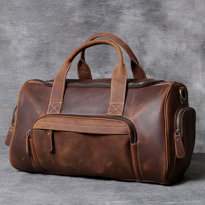 Retro Leather Weekend Bag