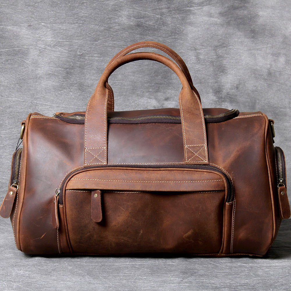 Retro Leather Weekend Bag