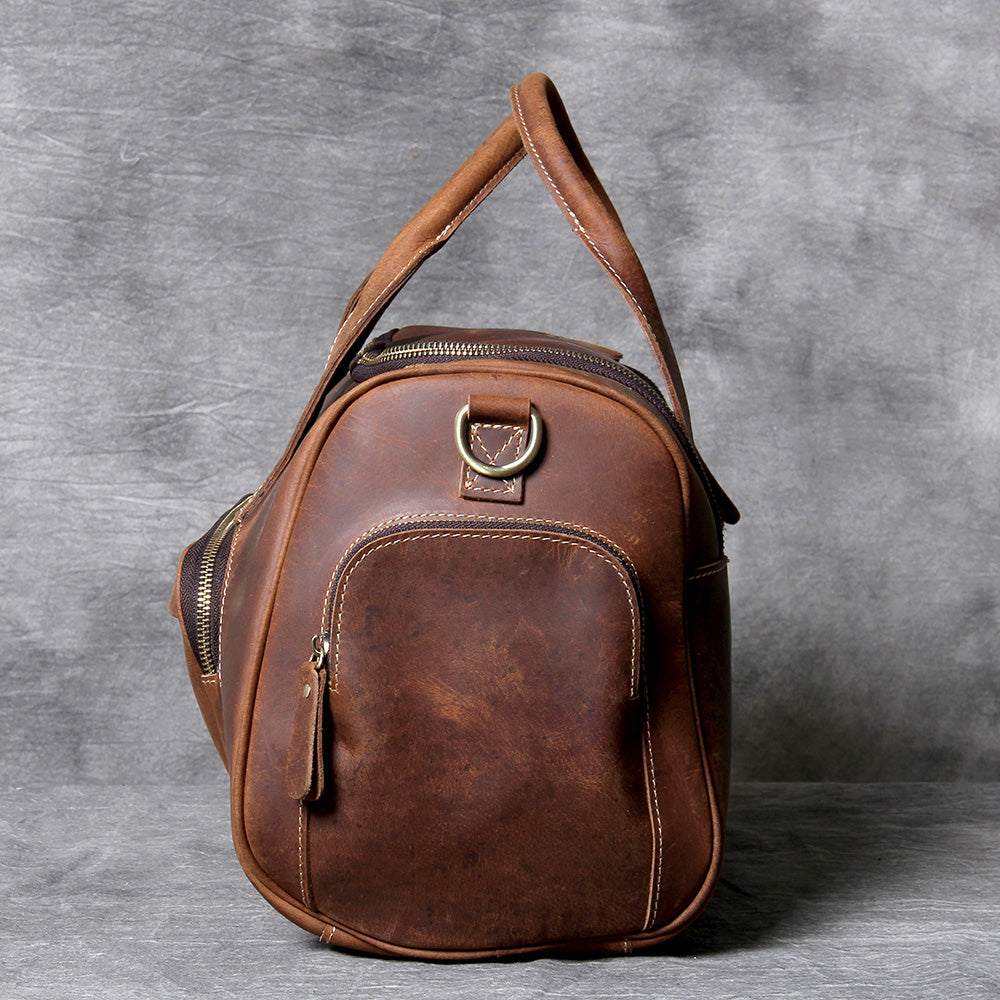 Retro Leather Weekend Bag