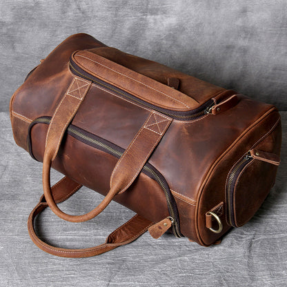 Retro Leather Weekend Bag