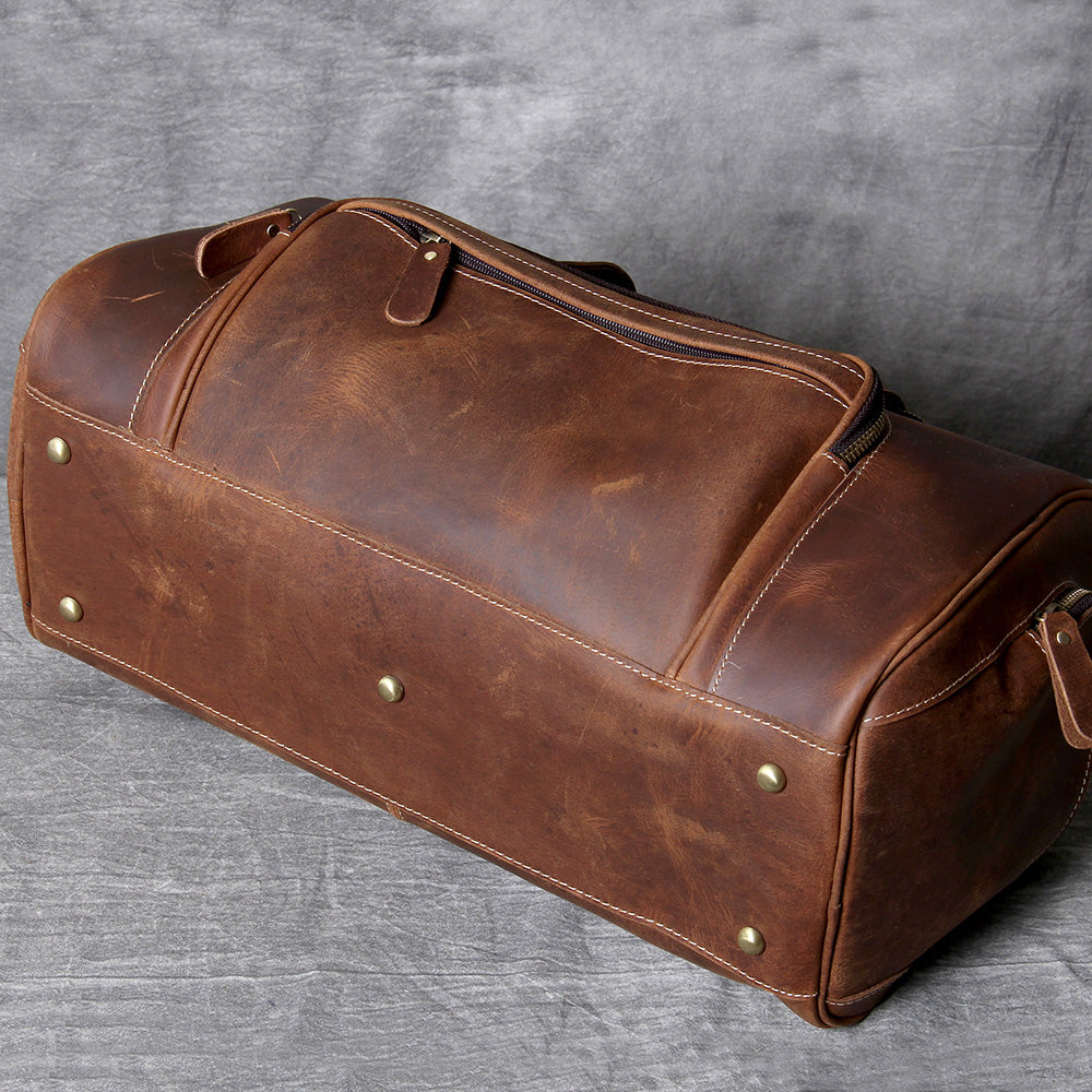 Retro Leather Weekend Bag