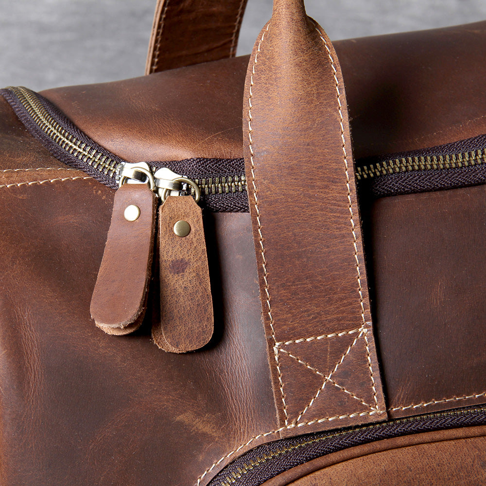 Retro Leather Weekend Bag
