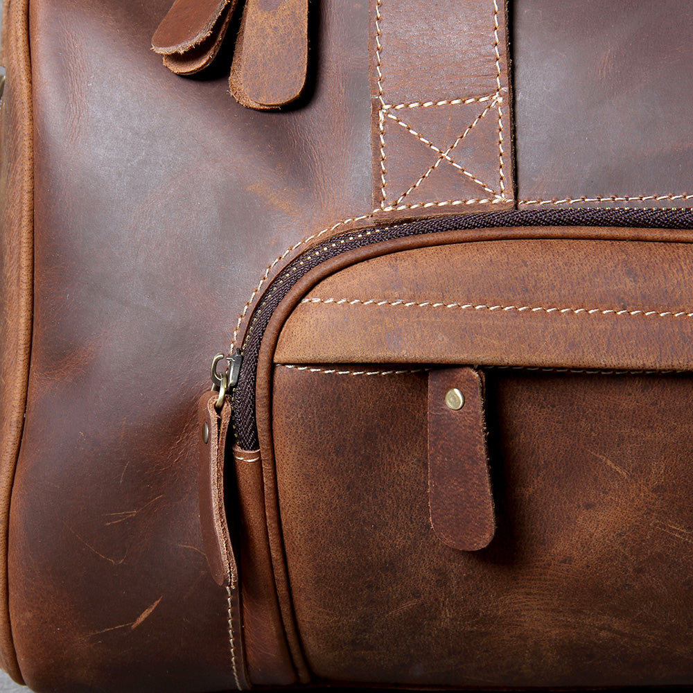 Retro Leather Weekend Bag