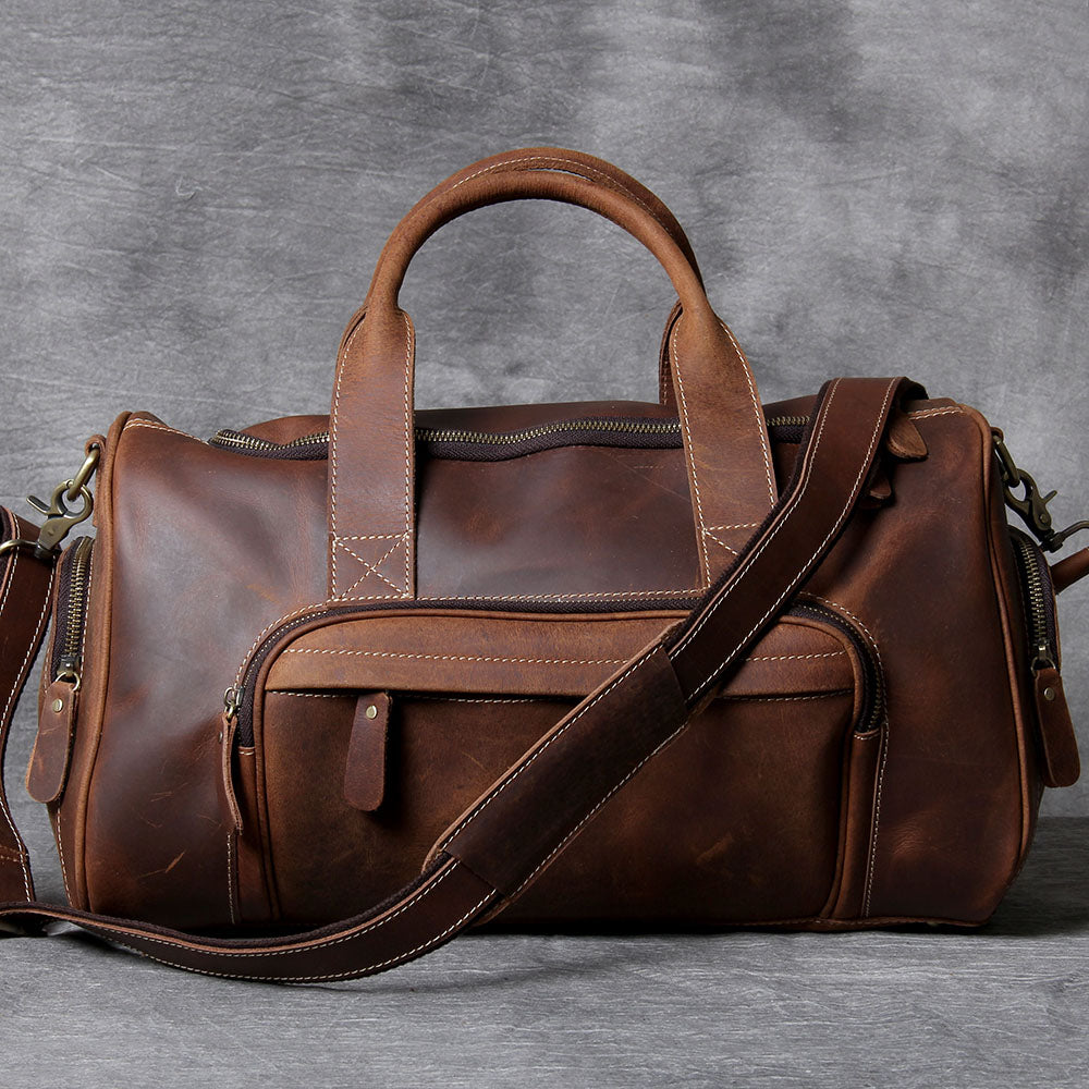 Retro Leather Weekend Bag