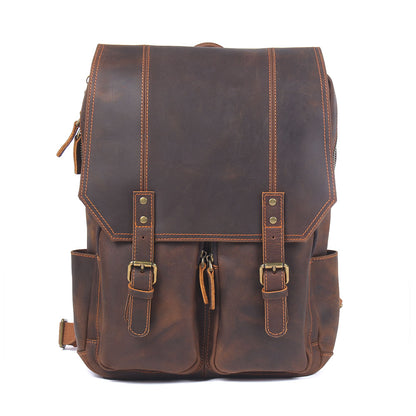 Durable Leather Backpack