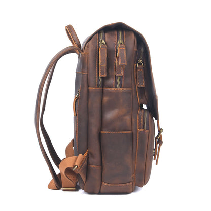 Durable Leather Backpack