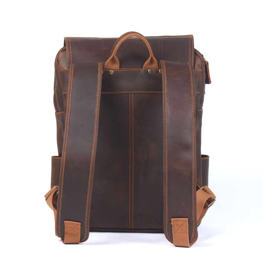 Durable Leather Backpack