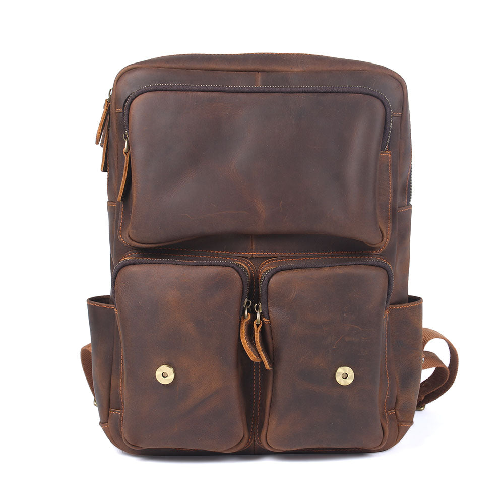 Durable Leather Backpack