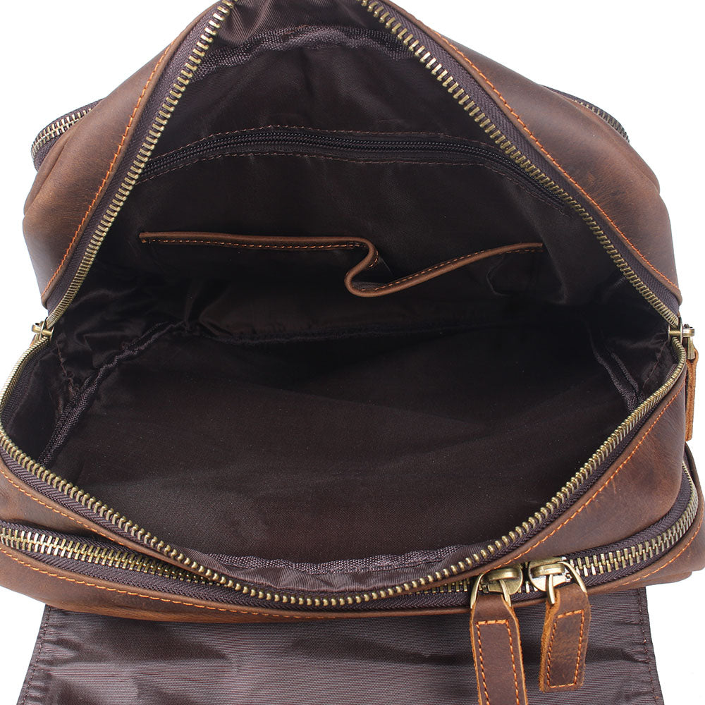 Durable Leather Backpack