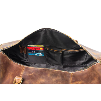 Large Capacity Leather Weekend bag