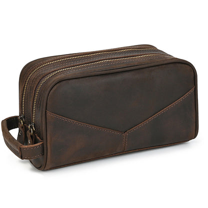 Full Grain Leather Wash Bag