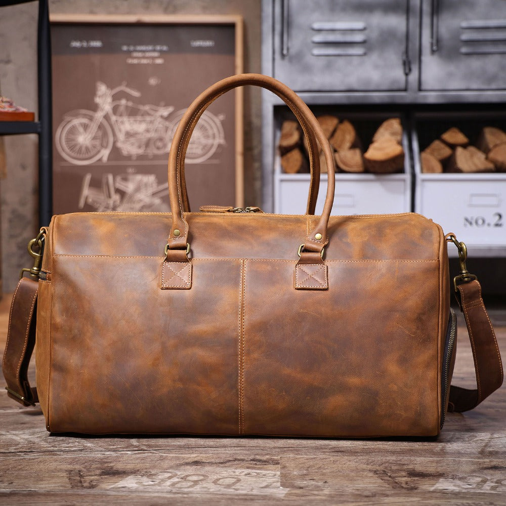 Big Size Leather Duffle Bag