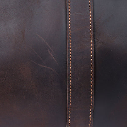 2 Size Retro Leather Traveling Bag