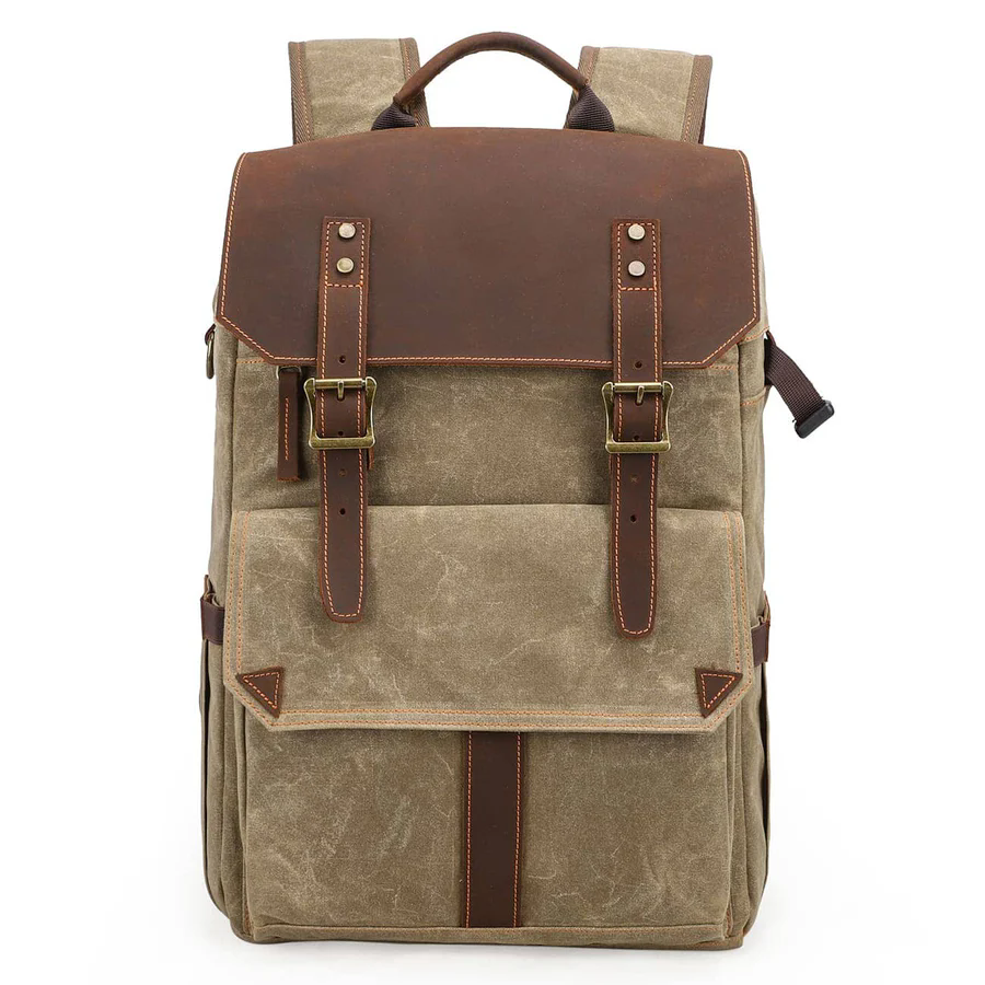 Waxed Canvas Camera Bag