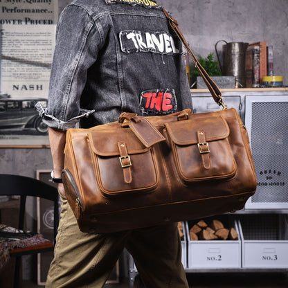 Big Size Leather Duffle Bag