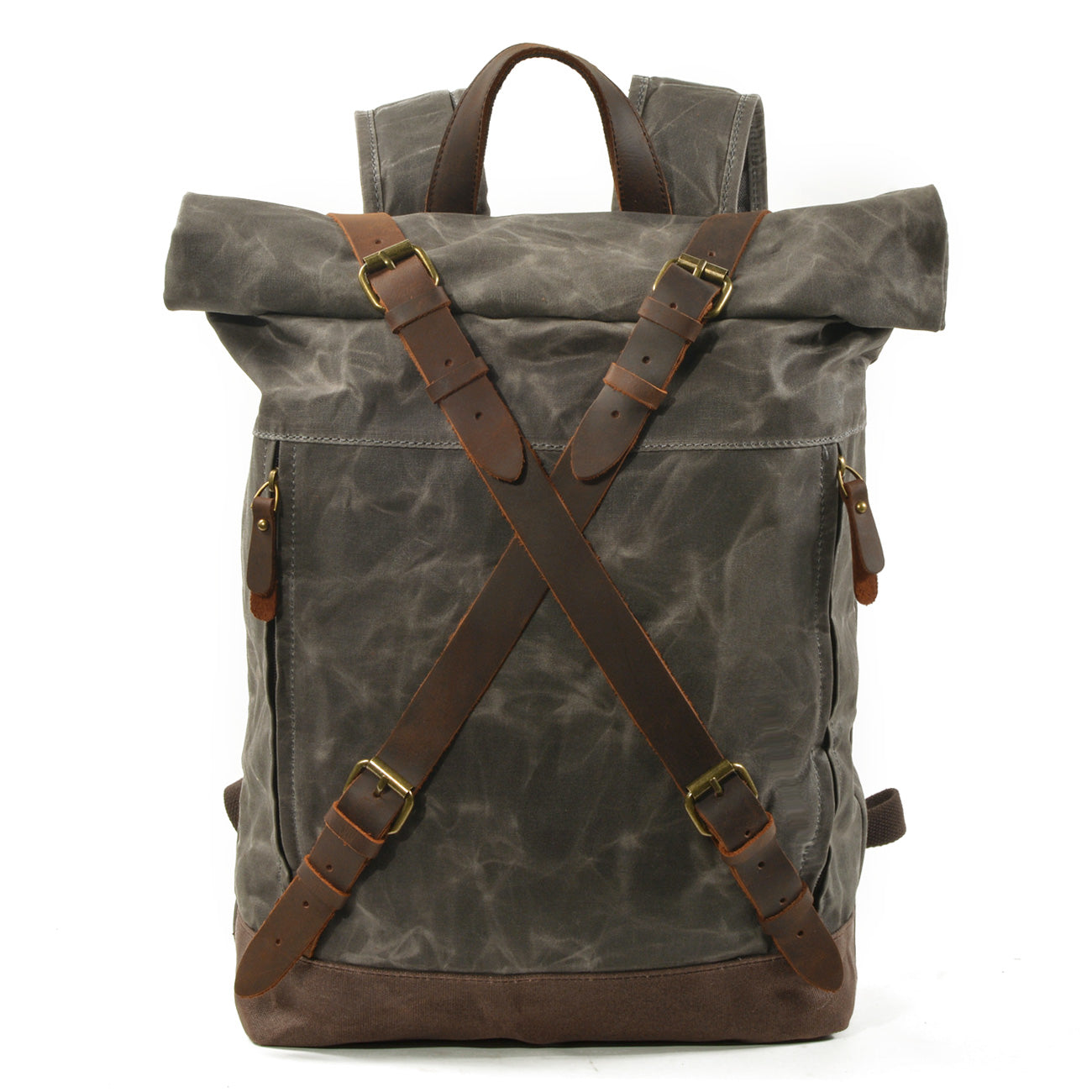 Men's Roll Top Canvas Backpack
