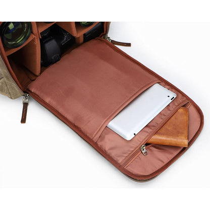 Waxed Canvas Camera Bag