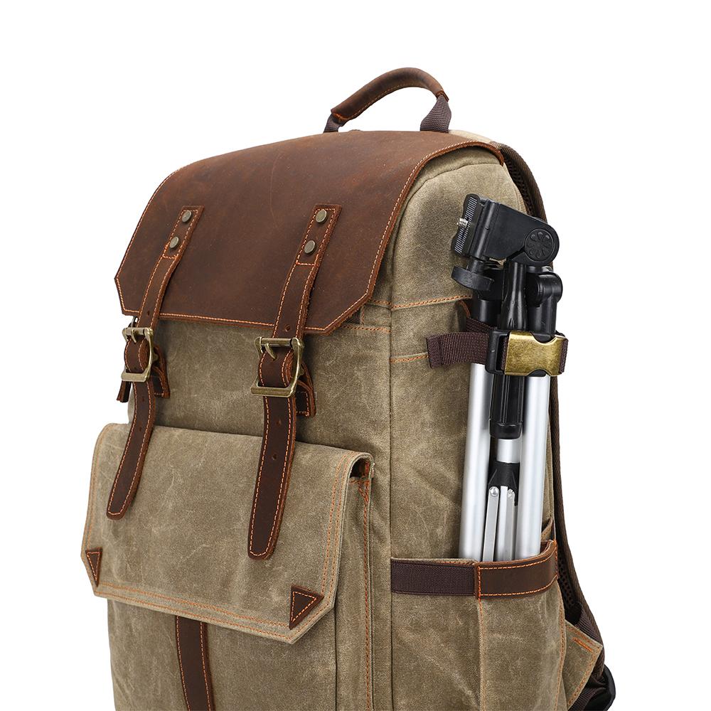 Waxed Canvas Camera Bag