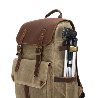 Waxed Canvas Camera Bag