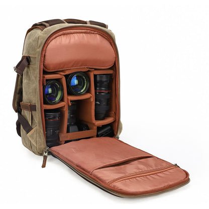 Waxed Canvas Camera Bag