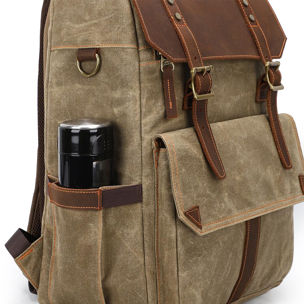 Waxed Canvas Camera Bag