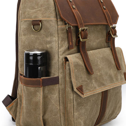 Waxed Canvas Camera Bag