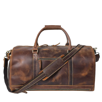 Large Capacity Leather Weekend bag