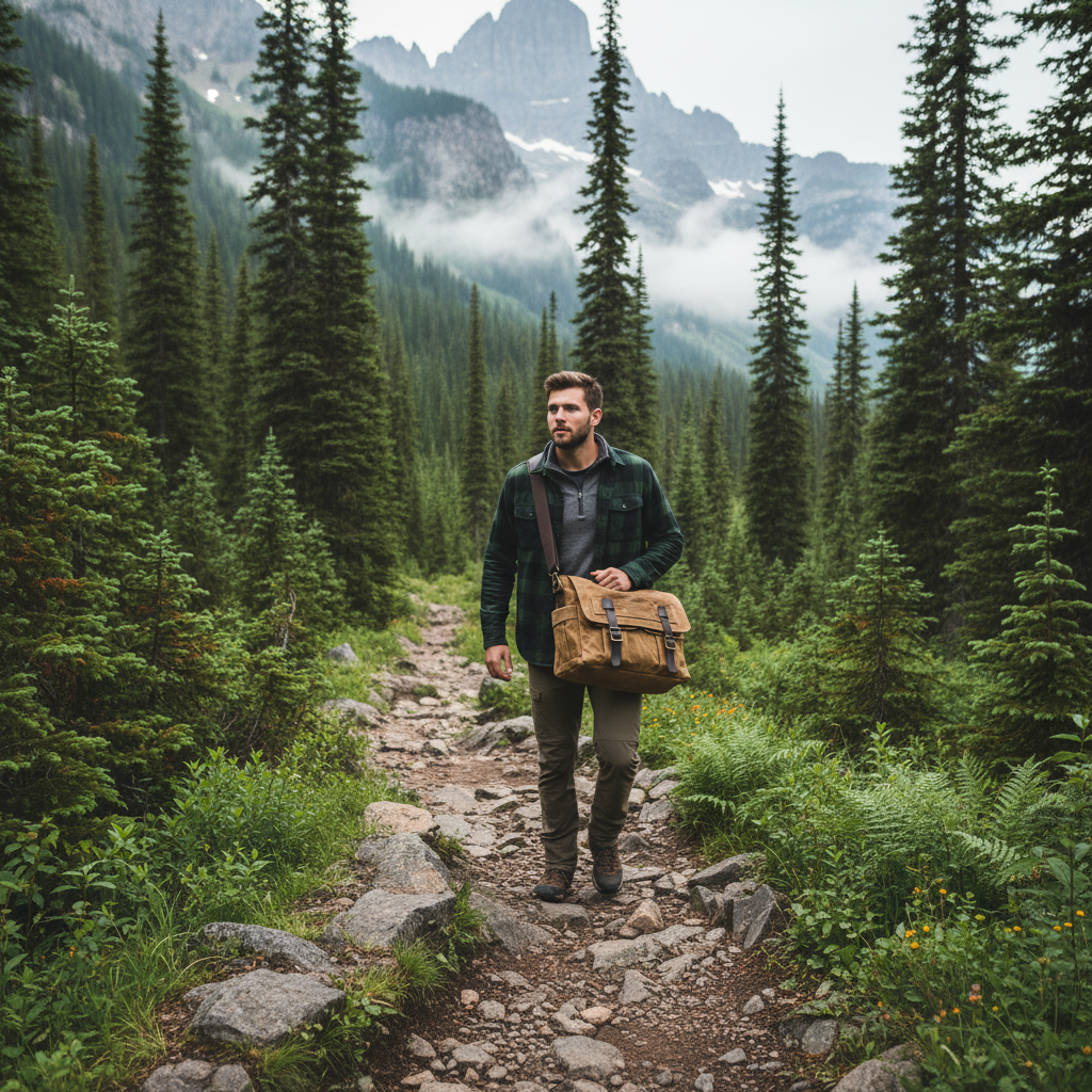 Outdoor Hiking Scene