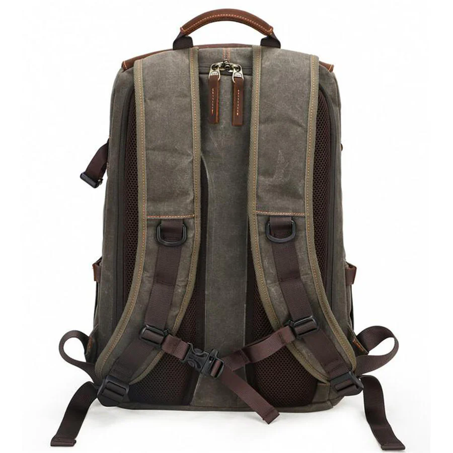 Waxed Canvas Camera Bag