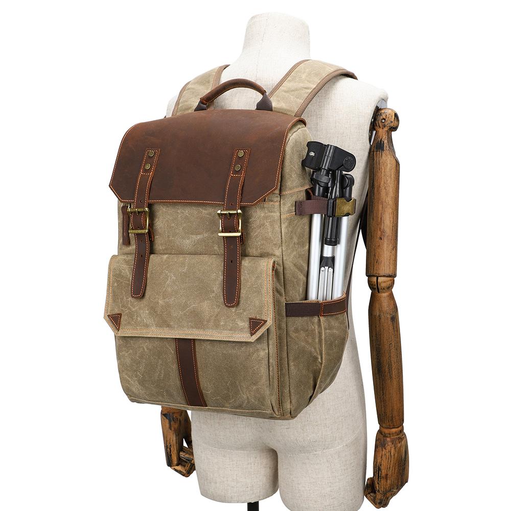 Waxed Canvas Camera Bag