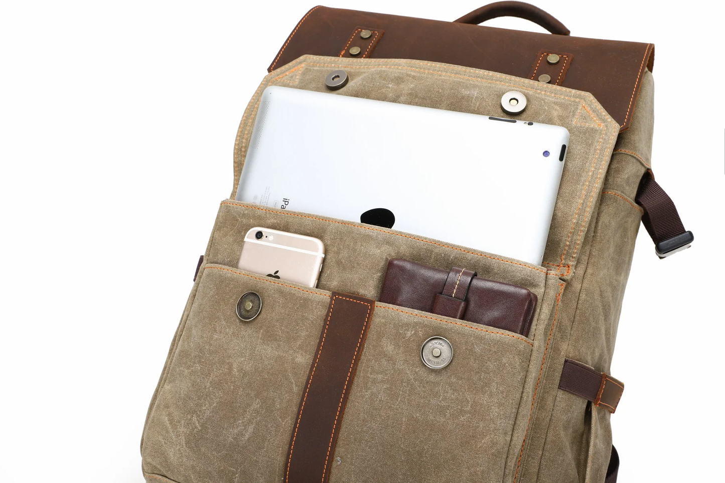 Waxed Canvas Camera Bag