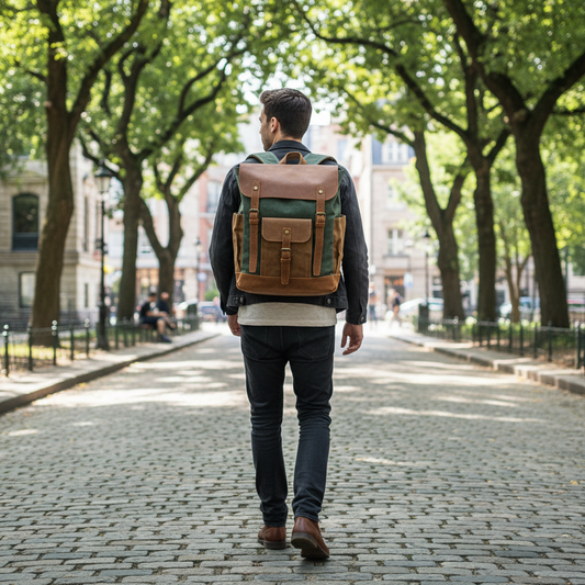 Real Person Lifestyle Backpack
