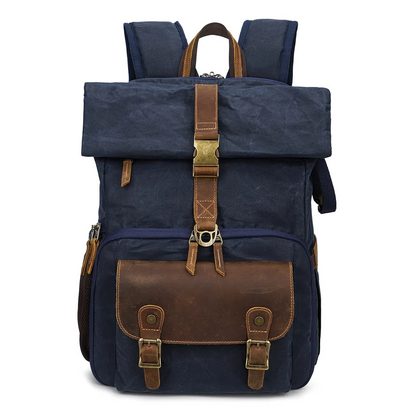 Roll Top Canvas DSLR Daypack