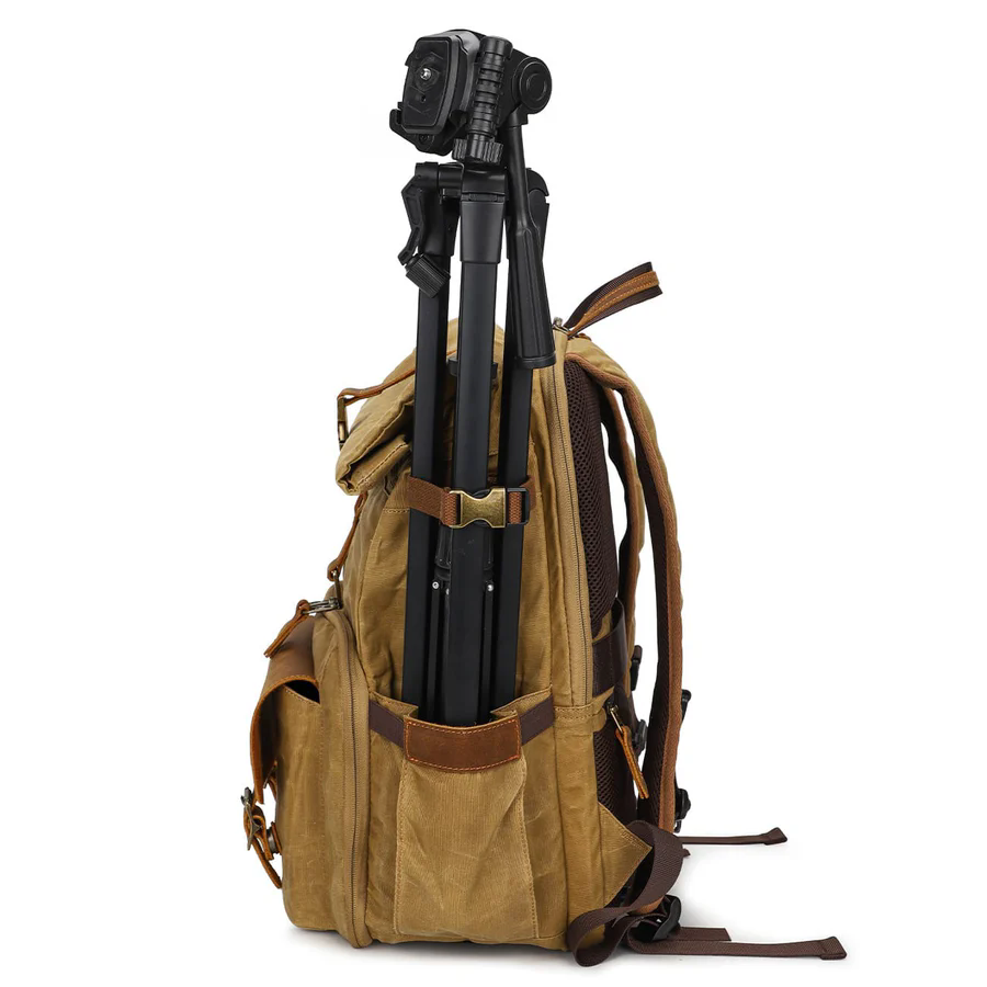Roll Top Canvas DSLR Daypack