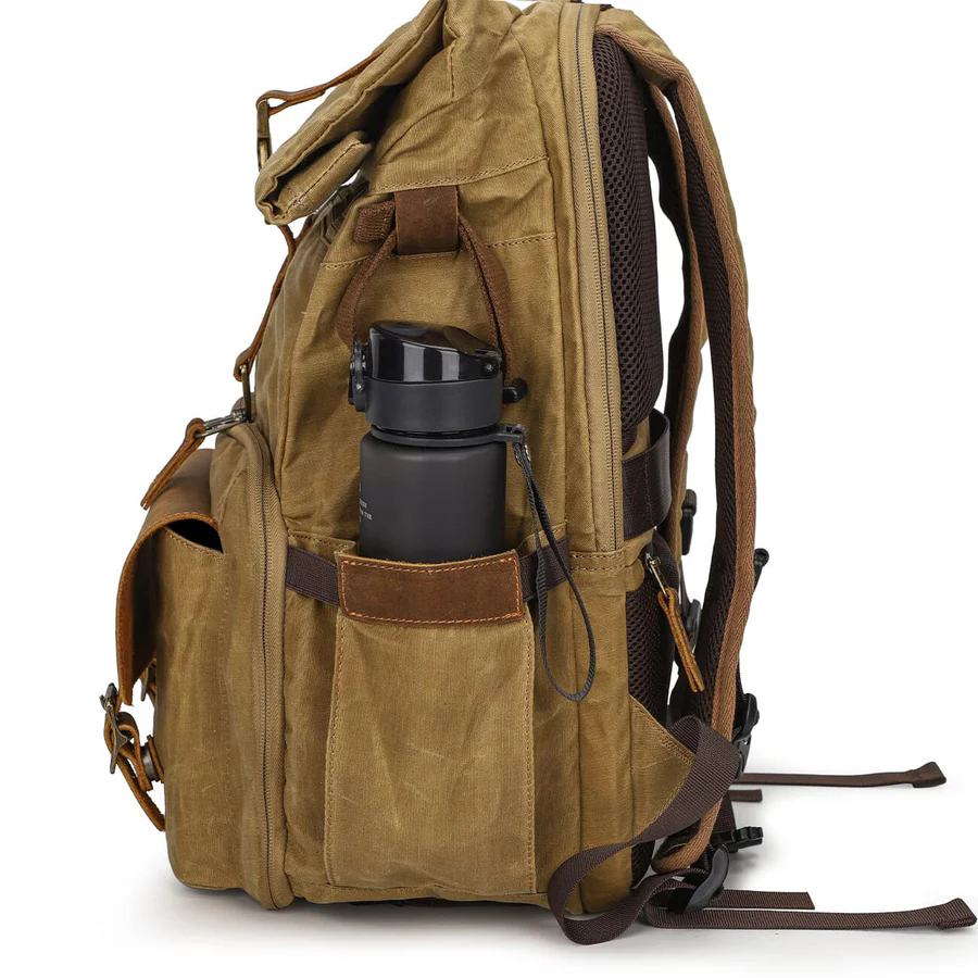 Roll Top Canvas DSLR Daypack