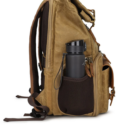 Roll Top Canvas DSLR Daypack