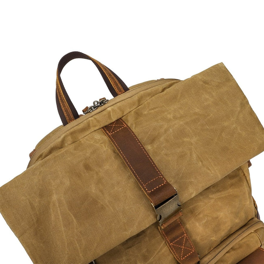 Roll Top Canvas DSLR Daypack