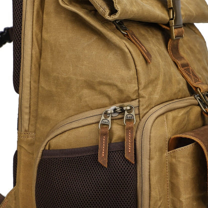 Roll Top Canvas DSLR Daypack
