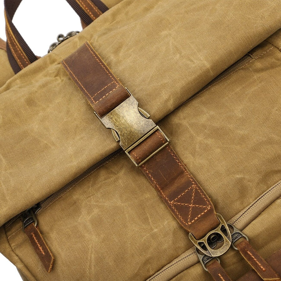 Roll Top Canvas DSLR Daypack