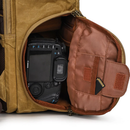 Roll Top Canvas DSLR Daypack