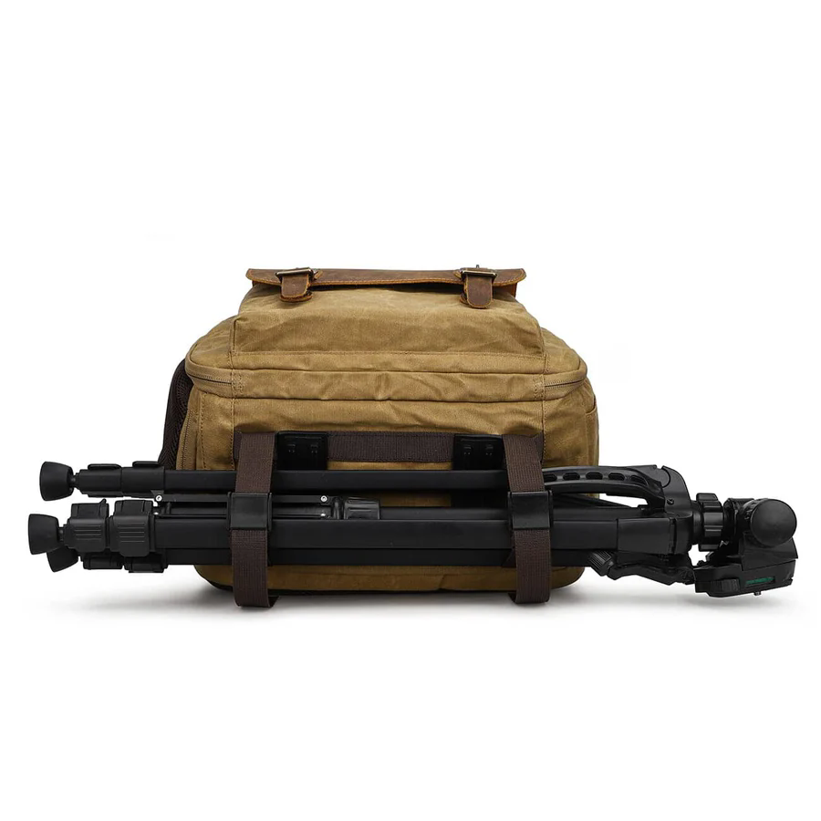 Roll Top Canvas DSLR Daypack