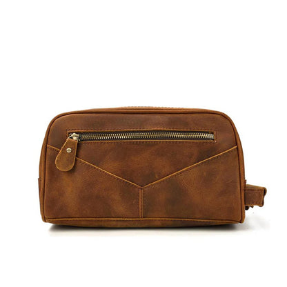 Full Grain Leather Wash Bag