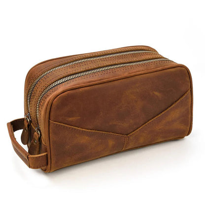 Full Grain Leather Wash Bag
