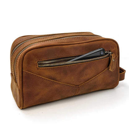 Full Grain Leather Wash Bag