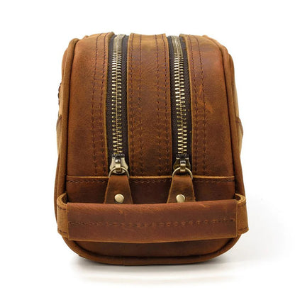 Full Grain Leather Wash Bag