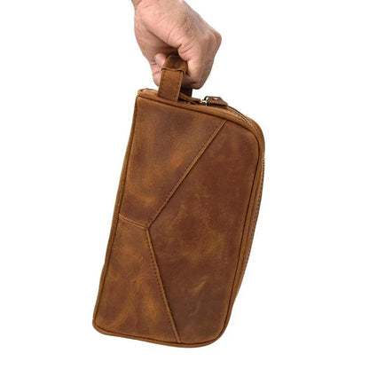Full Grain Leather Wash Bag