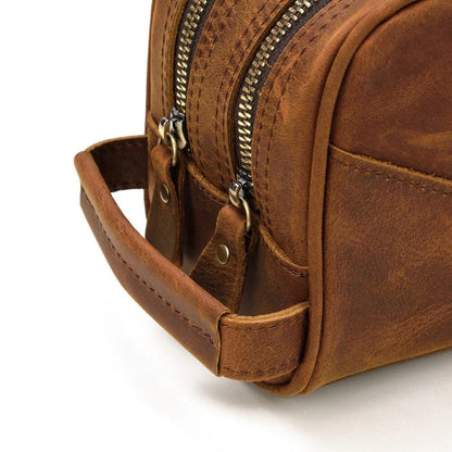 Full Grain Leather Wash Bag