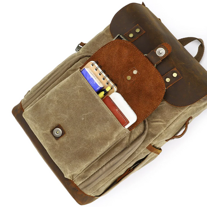 Vintage Canvas Backpack for Camera