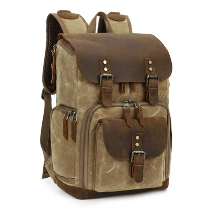 Vintage Canvas Backpack for Camera