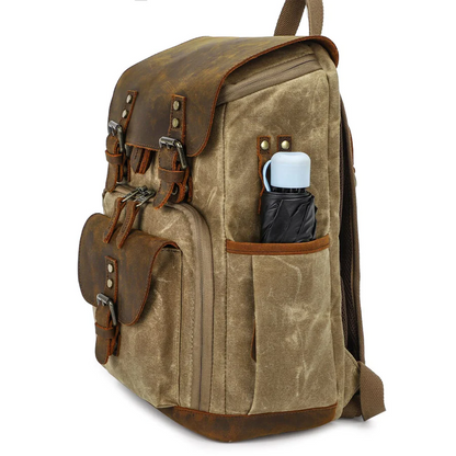 Vintage Canvas Backpack for Camera